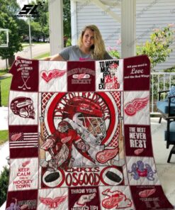 Buy Detroit Red Wings Quilt Blanket & Quilt Bedding Set 05