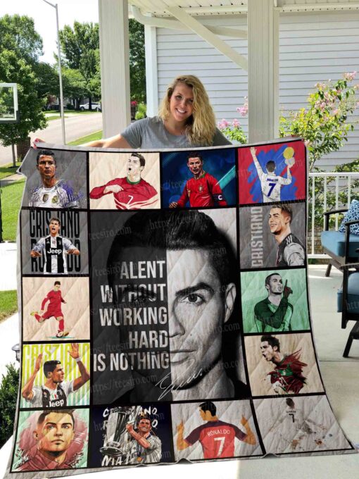 Buy Cristiano Ronaldo Quilt Blanket & Quilt Bedding Set 01