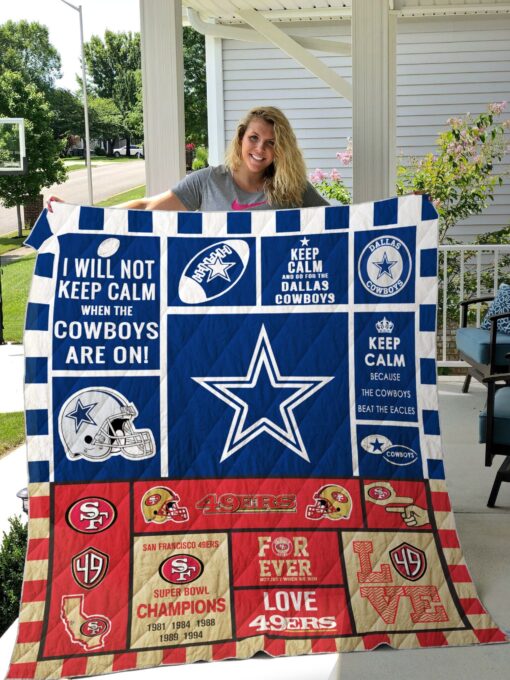 Buy Dallas Cowboys Quilt Blanket & Quilt Bedding Set - Meteew