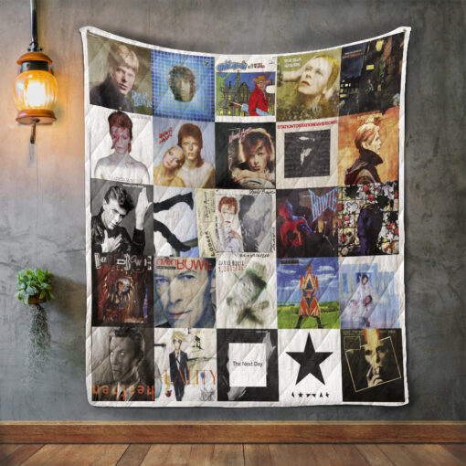 Buy David Bowie Style 2 Album Covers Quilt Blanket & Quilt Bedding Set