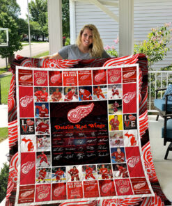 Buy Detroit Red Wings Quilt Blanket & Quilt Bedding Set