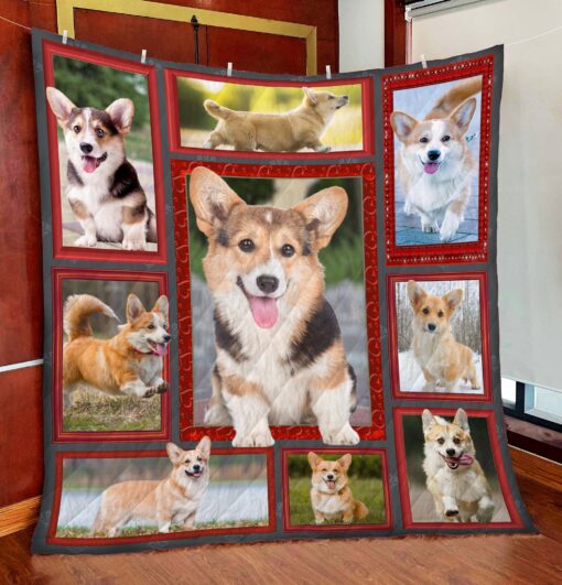 Buy Corgi Running Quilt Blanket & Quilt Bedding Set Great Customized Blanket Gifts For Birthday Christmas Thanksgiving