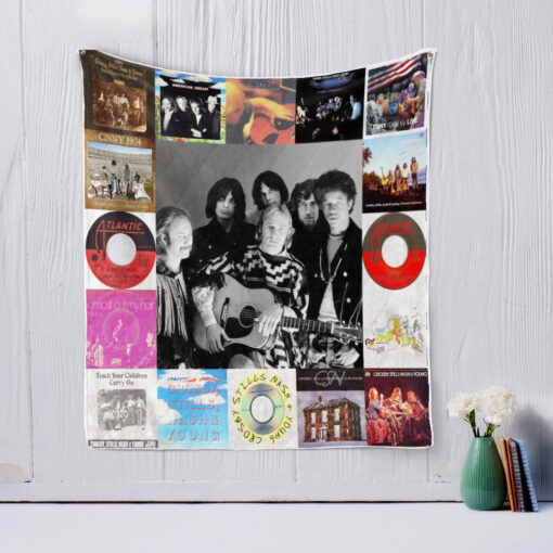 Buy Crosby, Stills, Nash &Amp;Amp; Young Quilt Blanket & Quilt Bedding Set