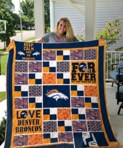 Buy Denver Broncos Quilt Blanket & Quilt Bedding Set 02