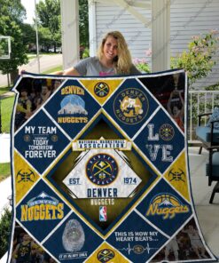 Buy Denver Nuggets Quilt Blanket & Quilt Bedding Set