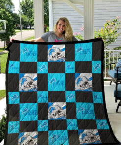 Buy Detroit Lions Quilt Blanket & Quilt Bedding Set 01 - Meteew