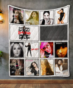 Buy Demi Lovato Album Covers Quilt Blanket & Quilt Bedding Set