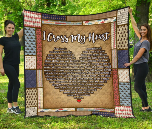 Buy Cross My Heart Quilt Blanket & Quilt Bedding Set