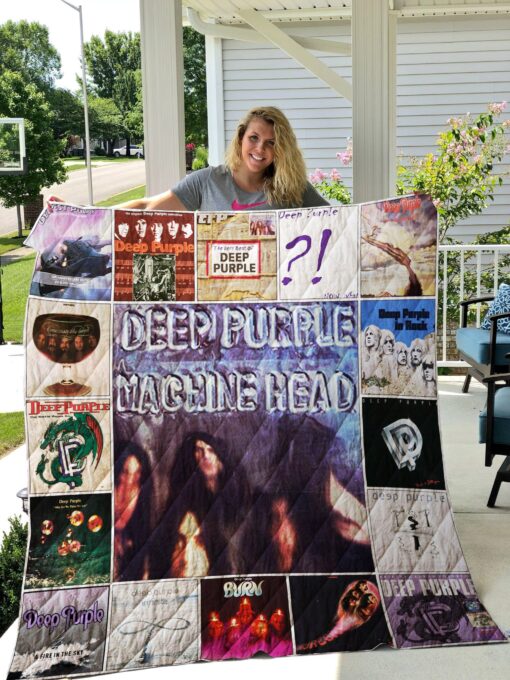 Buy Deep Purple Machine Head Quilt Blanket & Quilt Bedding Set Great Customized Blanket Gifts For Birthday Christmas Thanksgiving