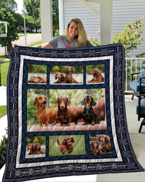 Buy Dachshund Go Outside Quilt Blanket & Quilt Bedding Set Great Customized Blanket Gifts For Birthday Christmas Thanksgiving