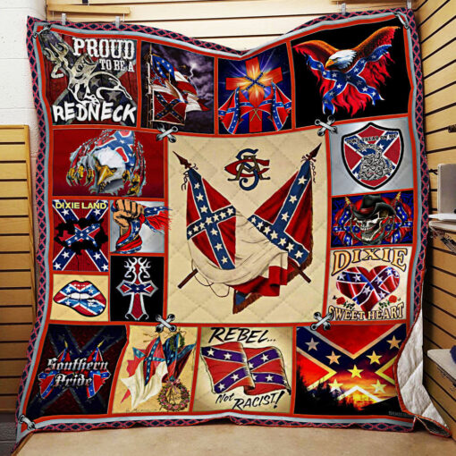 Buy Confederate States Of America Proud To Be A Redneck Quilt Blanket & Quilt Bedding Set Great Customized Blanket Gifts For Birthday Christmas Thanksgiving