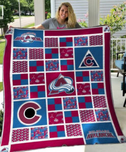 Buy Colorado Avalanche Quilt Blanket & Quilt Bedding Set 01