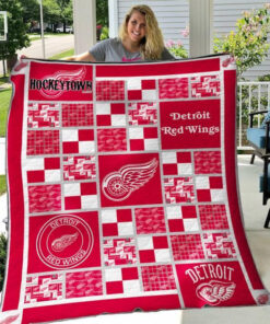 Buy Detroit Red Wings Quilt Blanket & Quilt Bedding Set 01