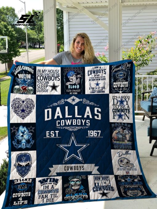 Buy Dallas Cowboys Quilt Blanket & Quilt Bedding Set 01 - Meteew