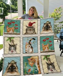 Buy Cute Cats Moment Quilt Blanket & Quilt Bedding Set Great Customized Blanket Gifts For Birthday Christmas Thanksgiving