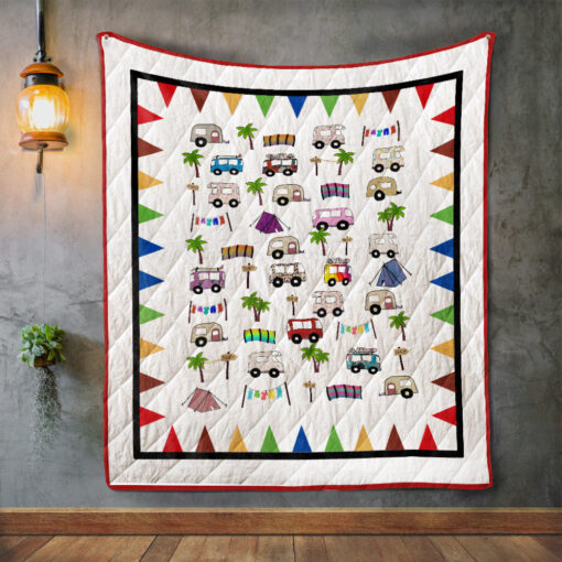 Buy Cute Camping Car Quilt Blanket & Quilt Bedding Set Great Customized Blanket Gifts For Birthday Christmas Thanksgiving