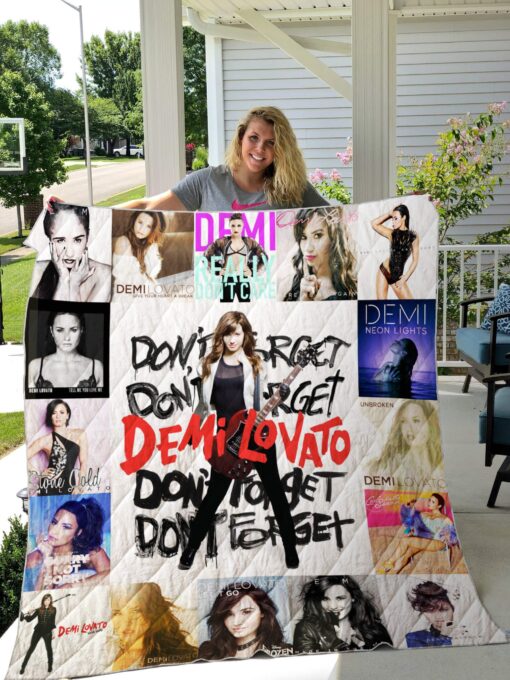 Buy Demi Lovato Albums Quilt Blanket & Quilt Bedding Set For Fans Ver 17