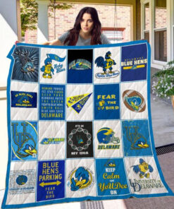 Buy Delaware Fightin Blue Hens Quilt Blanket & Quilt Bedding Set