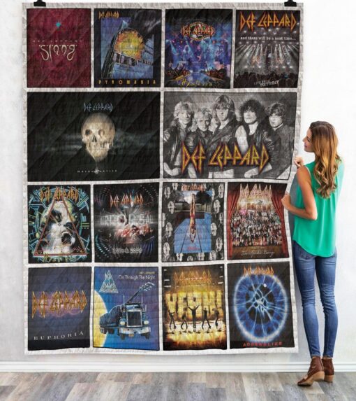 Buy Def Leppard 02 Quilt Blanket & Quilt Bedding Set