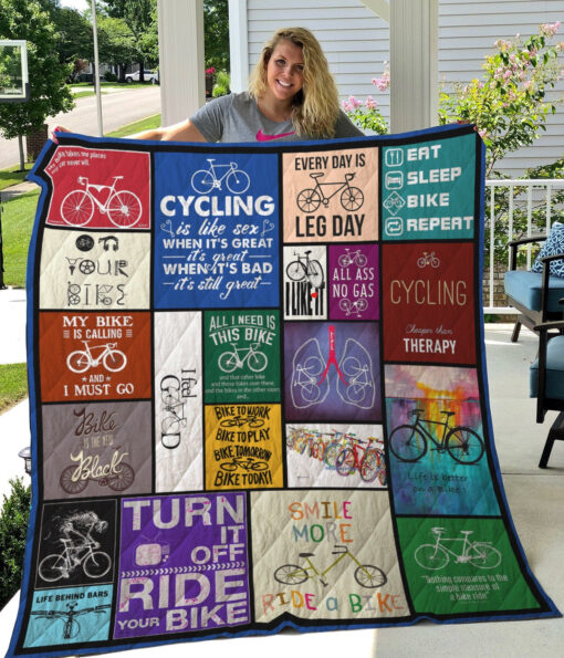 Buy Cycling My Bike Is Calling And I Must Go Quilt Blanket & Quilt Bedding Set Great Customized Blanket Gifts For Birthday Christmas Thanksgiving