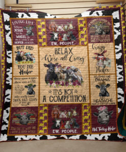 Buy Cow Relax We'Re All Crazy It'S Not A Competition Quilt Blanket & Quilt Bedding Set Great Customized Blanket Gifts For Birthday Christmas Thanksgiving