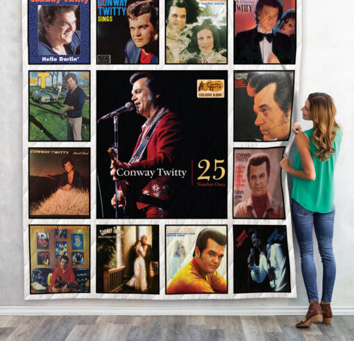 Buy Conway Twitty Album Quilt Blanket & Quilt Bedding Set 01