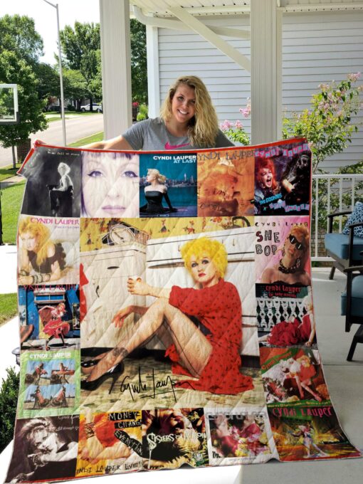 Buy Cyndi Lauper Quilt Blanket & Quilt Bedding Set For Fans Ver 17