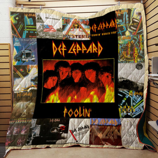 Buy Def Leppard Singles Quilt Blanket & Quilt Bedding Set