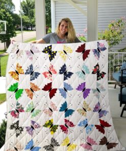 Buy Color Butterfly Quilt Blanket & Quilt Bedding Set