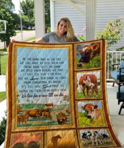 Buy Cow Poem We Live For A Cow Til We Die Quilt Blanket & Quilt Bedding Set Great Customized Blanket Gifts For Birthday Christmas Thanksgiving