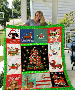 Buy Dachshund Christmas Tree Quilt Blanket & Quilt Bedding Set Great Customized Blanket Gifts For Birthday Christmas Thanksgiving