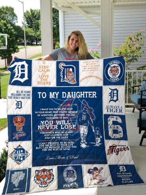 Buy Detroit Tiger Custom Quilt Blanket & Quilt Bedding Set 01