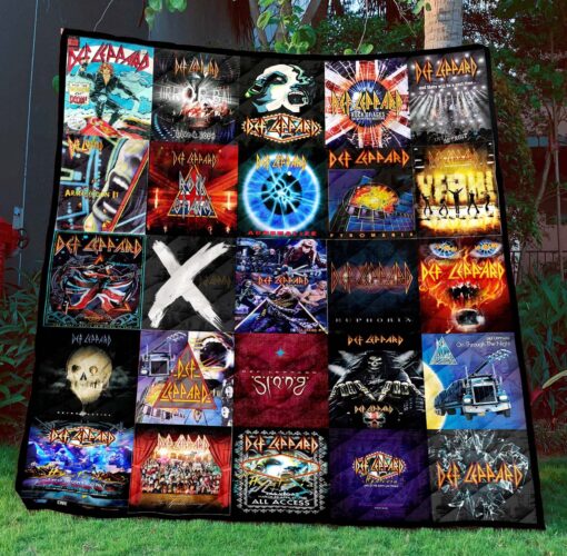 Buy Def Leppard Ver1 Quilt Blanket & Quilt Bedding Set