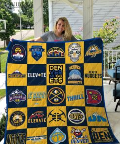 Buy Denver Nuggets Quilt Blanket & Quilt Bedding Set Ver 25