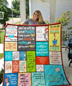 Buy Dr Seuss You Can Find Magic Wherever You Look Sit Back And Relax All You Need Is Book Quilt Blanket & Quilt Bedding Set Great Customized Blanket Gifts For Birthday Christmas Thanksgiving