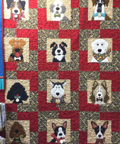 Buy Dog Beautiful Faces Group Quilt Blanket & Quilt Bedding Set Great Customized Blanket Gifts For Birthday Christmas Thanksgiving