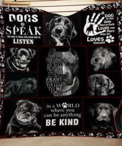 Buy Dog Do Speaks But Only To Those Who Know How To Listen Quilt Blanket & Quilt Bedding Set Great Customized Gifts For Birthday Christmas Thanksgiving Perfect Gifts For Dog Lover