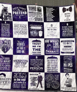 Buy Doctor Who T-Shirt Quilt Blanket & Quilt Bedding Set For Fans