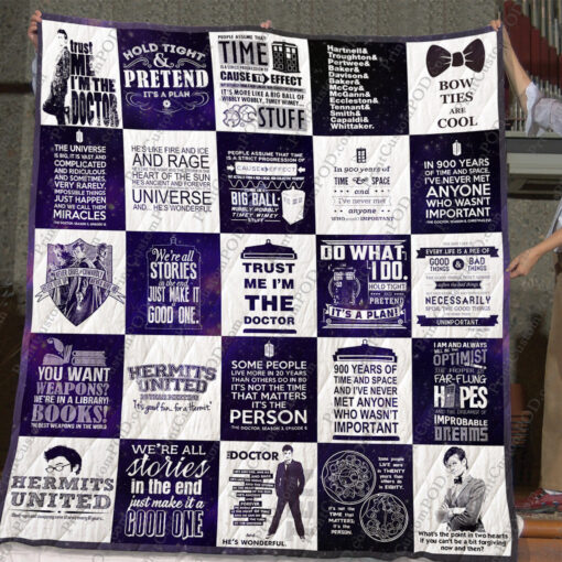 Buy Doctor Who T-Shirt Quilt Blanket & Quilt Bedding Set For Fans