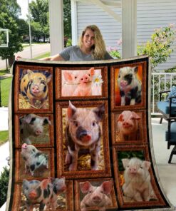 Buy Domestic Pig Quilt Blanket & Quilt Bedding Set Great Customized Blanket Gifts For Birthday Christmas Thanksgiving