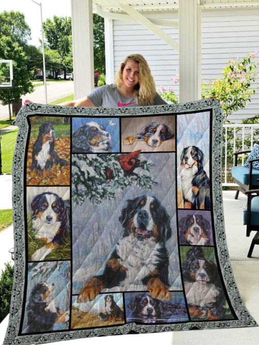 Buy Dogs Bernese Mountain Natural Quilt Blanket & Quilt Bedding Set Great Customized Blanket Gifts For Birthday Christmas Thanksgiving