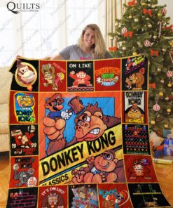 Buy Donkey Kong Quilt Blanket & Quilt Bedding Set Great Customized Gifts For Birthday Christmas Thanksgiving Perfect Gifts For Donkey Kong Lover