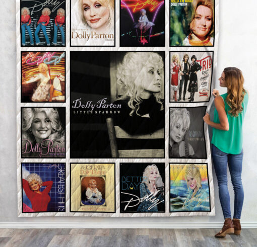 Buy Dolly Parton Quilt Blanket & Quilt Bedding Set For Fans 01