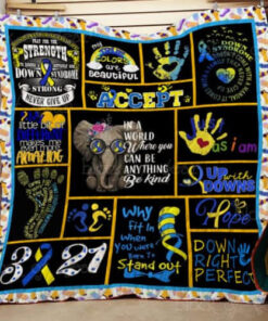 Buy Down Syndrome Why Fit In When You Were Born To Stand Out Quilt Blanket & Quilt Bedding Set Great Customized Blanket Gifts For Birthday Christmas Thanksgiving