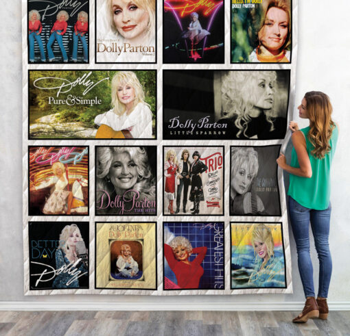 Buy Dolly Parton Quilt Blanket & Quilt Bedding Set For Fans 02