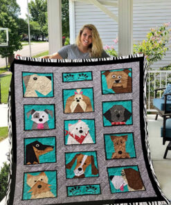 Buy Dogs Only Paper Pieced Quilt Blanket & Quilt Bedding Set Great Customized Blanket Gifts For Birthday Christmas Thanksgiving