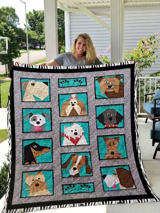 Buy Dogs Only Paper Pieced Quilt Blanket & Quilt Bedding Set Great Customized Blanket Gifts For Birthday Christmas Thanksgiving