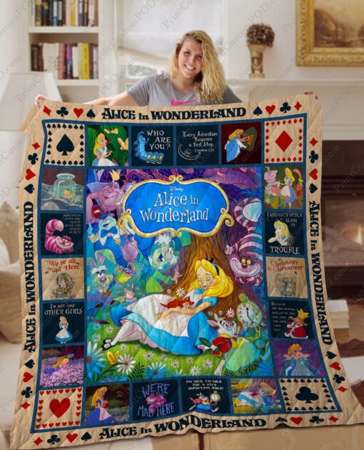 Buy Disney'S Alice In Wonderland New Ver Quilt Blanket & Quilt Bedding Set