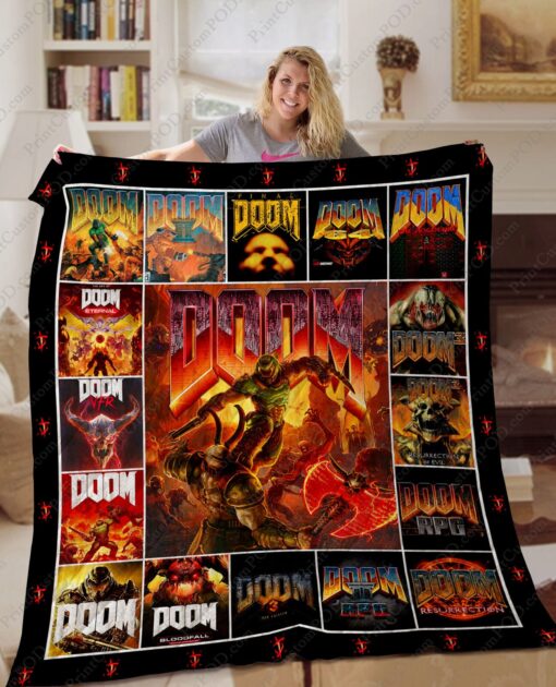 Buy Doom Game Quilt Blanket & Quilt Bedding Set Gift Birthday Christmas For Fans Doom Eternal Union