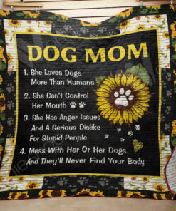 Buy Dog Mom Quilt Blanket & Quilt Bedding Set